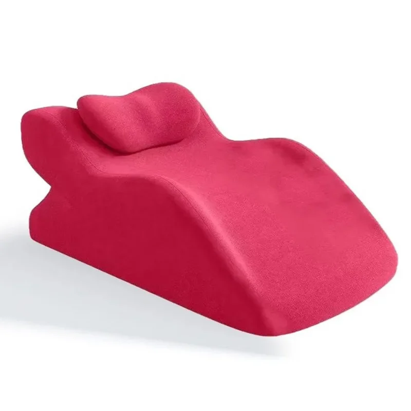 2Pcs / Set Ergonomic Memory Foam Intimate Positioning Pillow for Couples with Mini Support Cushion - Pink