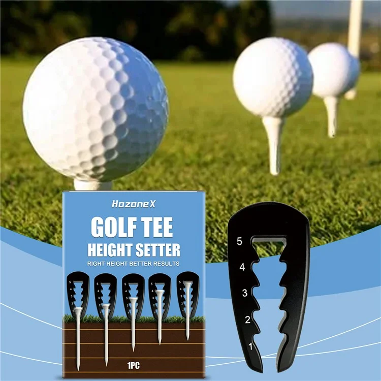 HOZONEX HZ-F01-0025-01 Supporto Altezza Tee da Golf in Plastica - Strumento Portatile per Swing Costanti