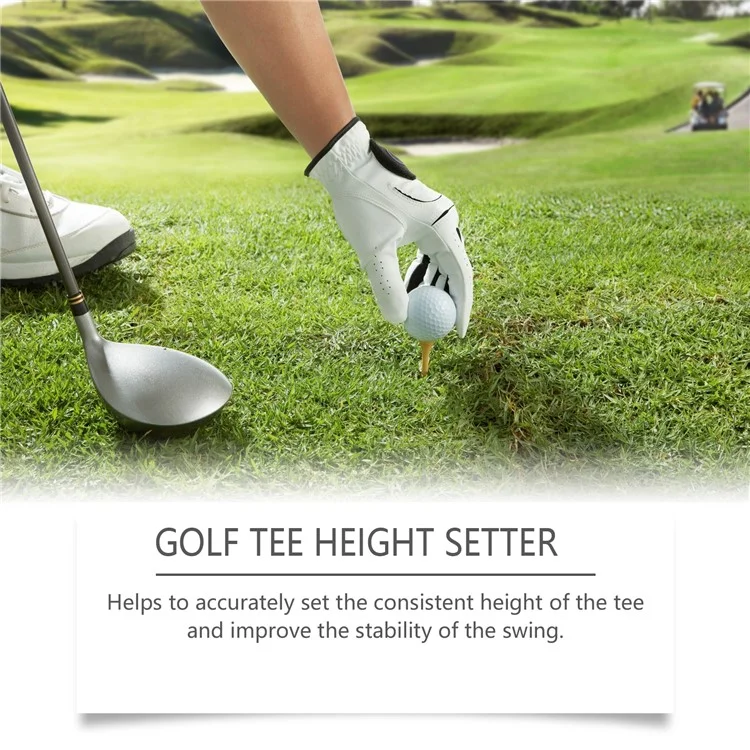HOZONEX HZ-F01-0025-01 Supporto Altezza Tee da Golf in Plastica - Strumento Portatile per Swing Costanti