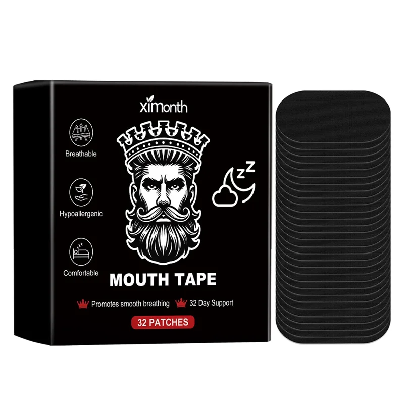 XIMONTH XI-B07-0341-01 32 Pièces Ruban Respiratoire Extérieur Sportif pour Soin des Lèvres et Flux d'Air