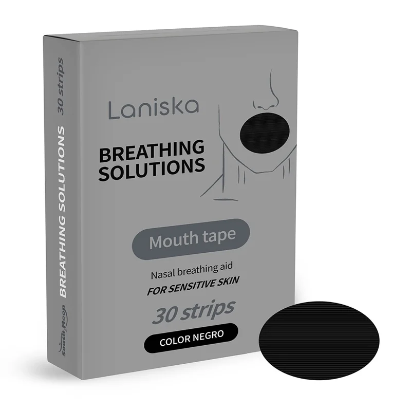 LANISKA LA-B07-0044-01 Parche de 30 Uds. con Aceite de Lavanda Antirespiración Ruidosa para Ayudar a Dormir y Mejorar la Respiración Nasal