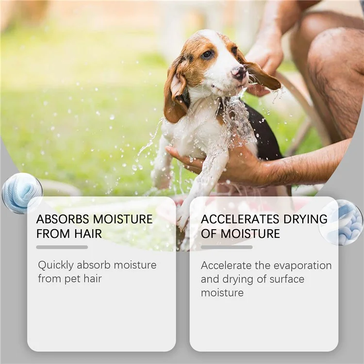 EELJOY EJ-G01-0008-01 Asciugamano Super Assorbente per la Toelettatura di Animali Domestici, Asciugatura Rapida in Microfibra per Cani