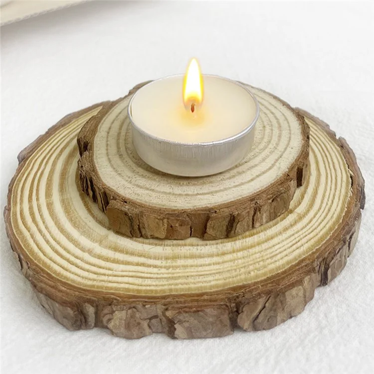 100Pcs Unscented Candles Smokeless 4-Hour Burn Time Round Candles with Aluminum Cup