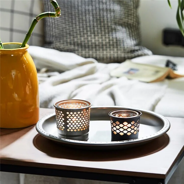 Hollow Design Candle Holder Nordic Style Romantic Dinner Home Decor Metal Candle Cup