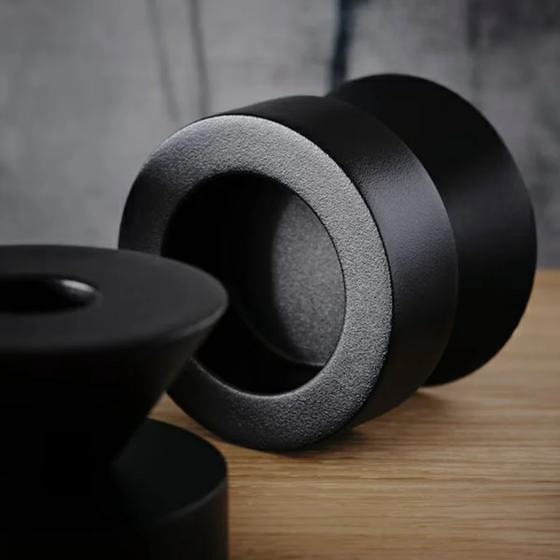 2Pcs Metal Candle Holder Round Base Dining Table Bedroom Study Tealight Candle Stand - Black