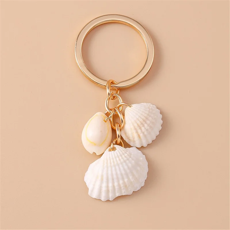 Creative Summer Beach Shell Pendant Keychain Handbag Key Ring Hanging Ornament Gift