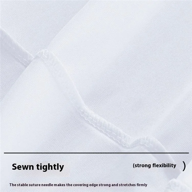 Round Cocktail Table Cover for Wedding Party Event Elastic Tablecloth, 80cm Diameter  /  110cm Height - Black