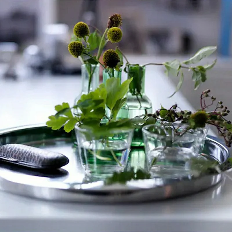 4PCS / Set Glass Candle Holders for Tealight Candles Crystal Clear Decorative Candlesticks Home Decor