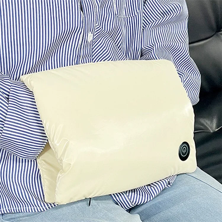 Electric Heated Pad Hand Warmer Pouch Smart Thermostatic Waist Leg Warmer Graphene Heating Pad with 3 Levels Heat Setting Portable USB Hand Heater (No Power Bank) - Blue