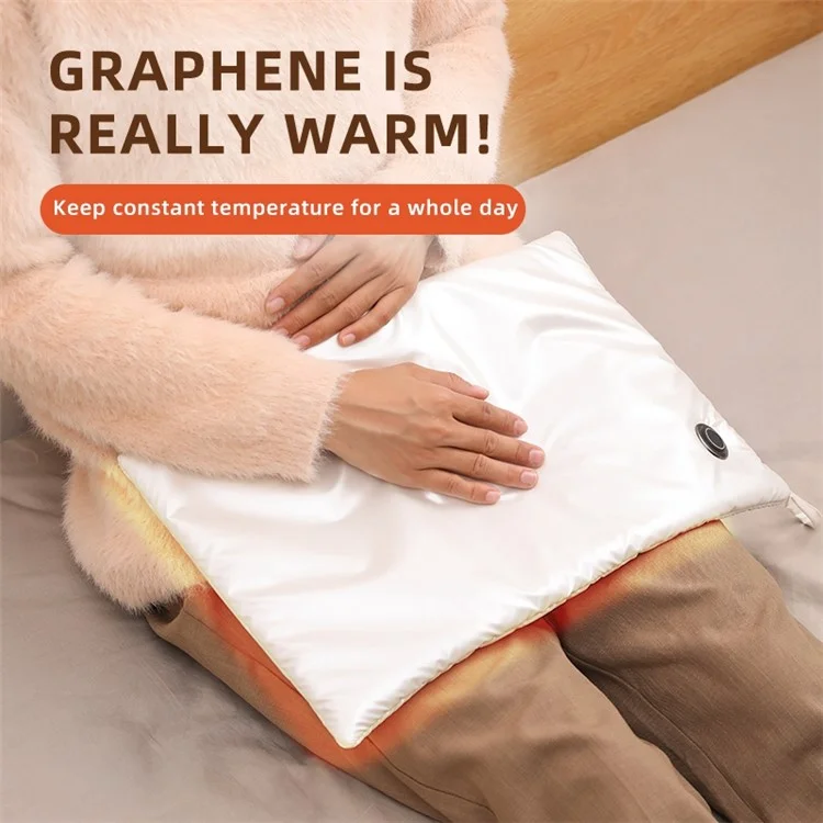 NSD-01 USB Charging Heating Bag Graphene Wamer Pain Relief Hot Compress Therapy Winter Gift - White