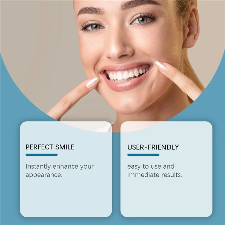 ORALHOE OR-A04-0391-01 Adjustable Snap On Dentures Resin Fake Teeth Smile Enhancer