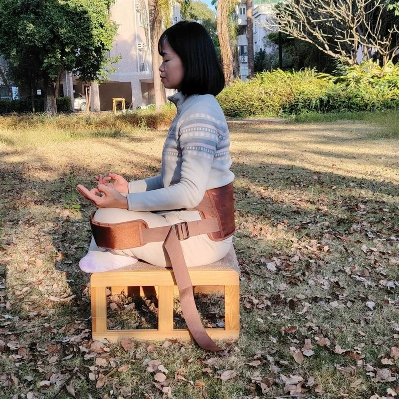 Yoga Meditationsgurt zur Körperhaltungskorrektur und Rückenunterstützung für Sitzpraxis / Rückenschmerzlinderung