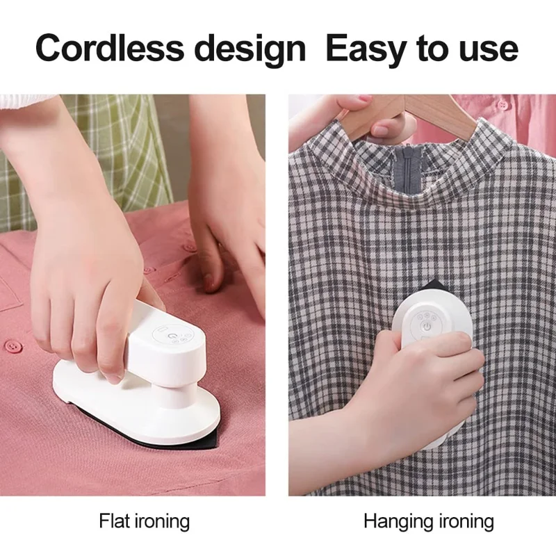 Mini Wireless Rechargeable Handheld Garment Steamer Portable Dry Wet Electric Iron for Home Dorm Travel