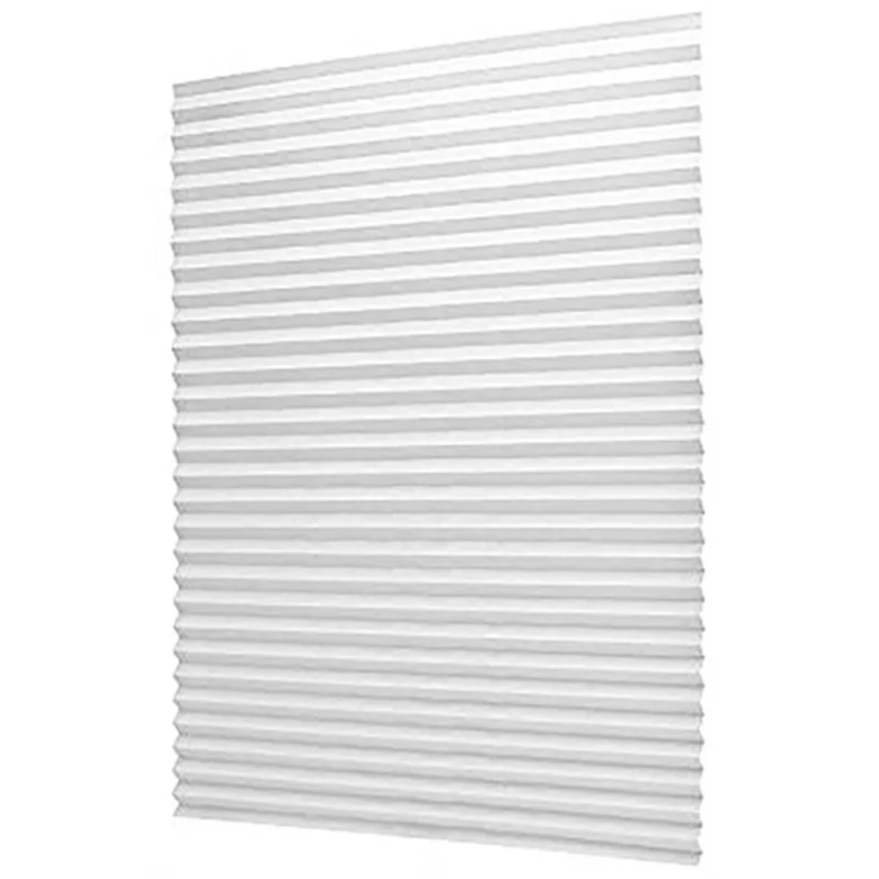 90 x 180cm Tendaggi Plissettati in Tessuto Non Tessuto Senza Foratura Oscuranti Adesivi, Oscuramento Totale - Bianco