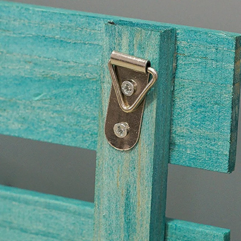 Estante Decorativo de Pared Creativo con Soporte para Llaves sin Necesidad de Taladrar - Organizador de Entrada para Hogar / Oficina - Marrón