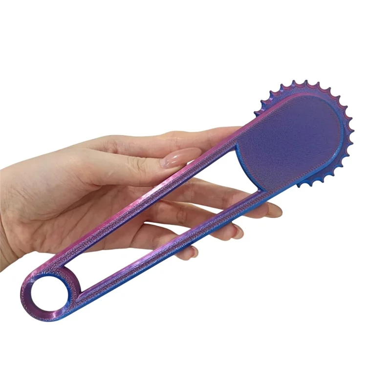 Cardboard Box Hole Punch Tool Plastic Anti-Slip Handle Hole Opening Tool, 20.5x5.8x0.84cm - Purple