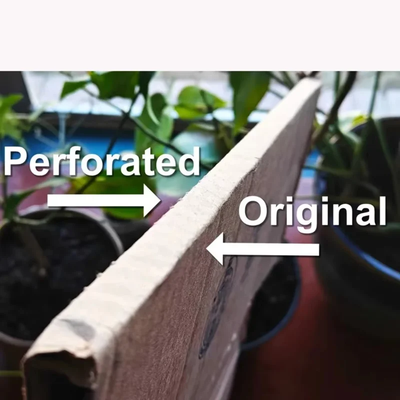 Cardboard Box Hole Punch Tool Plastic Anti-Slip Handle Hole Opening Tool, 20.5x5.8x0.84cm - Purple