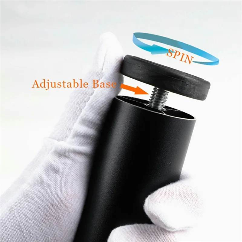 4 st 6 cm Möbelfötter Höjare Stöd för Tvättmaskin / Kylskåp / Sovbord / Skåp - Silver