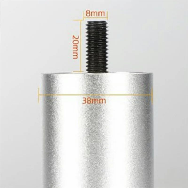 4 st 6 cm Möbelfötter Höjare Stöd för Tvättmaskin / Kylskåp / Sovbord / Skåp - Silver