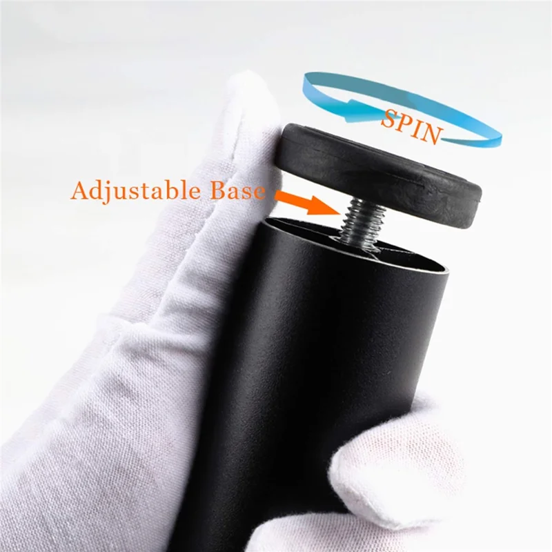 4 Peças Pés Elevadores de 15 cm para Móveis - Suporte para Máquina de Lavar, Geladeira, Sofá, Armário - Preto