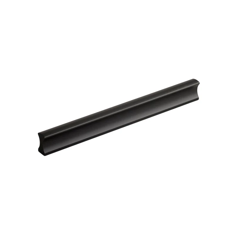 Drawer Pull 128mm Hole Center, 150mm Length Aluminum Alloy Kitchen Cabinet Handle Furniture Hardware - Matte Black
