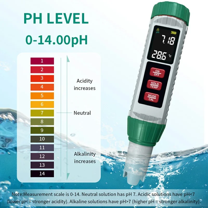 MF-X51 5-in-1 Digitaler Wasserqualitäts-Messgerät für pH / Leitfähigkeit / TDS / Salzgehalt / Temperatur für Aquakultur und Labor