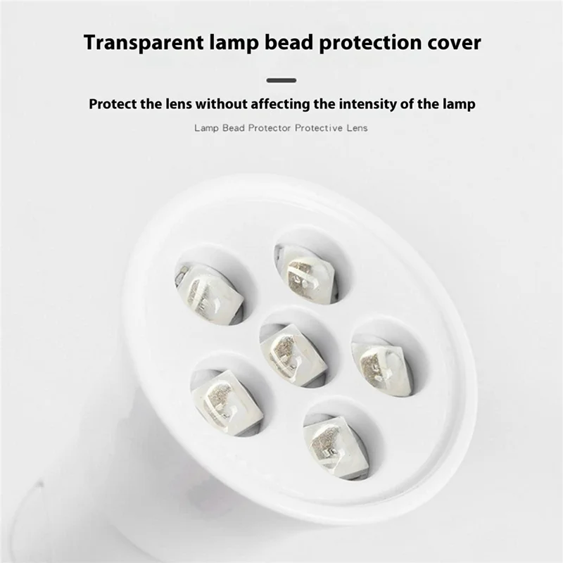 MINI-Z03AFZ Lampada asciugatore per unghie portatile a cilindro con controllo a pulsante, 18W alta potenza e supporto rimovibile - Bianco