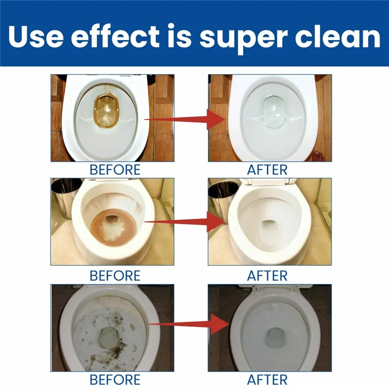 JAYSUING JA082302211 12Pcs Toilet Bowl Cleaning Tablets Stain Remover Deodorizer for Home Hotel