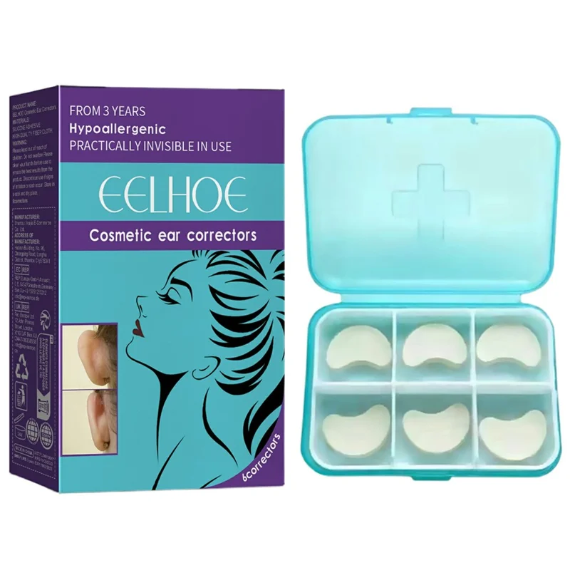 EELHOE 6 Unidades Adesivos Corretores de Orelha, Adesivos de Suporte de Orelha, Remédios para Orelhas Protuberantes, EEA08-A150-6-BU1
