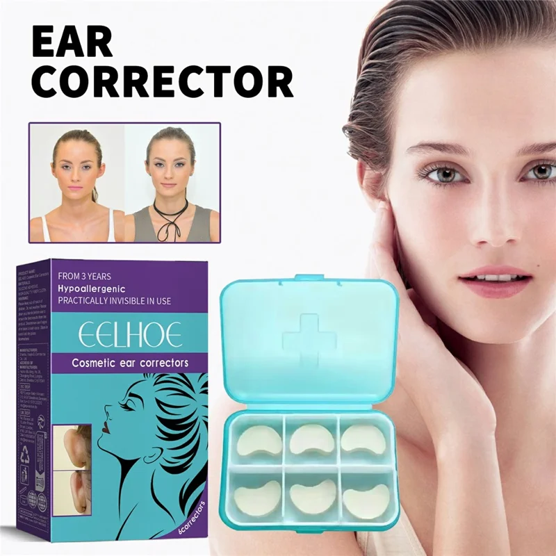 EELHOE 6 Unidades Adesivos Corretores de Orelha, Adesivos de Suporte de Orelha, Remédios para Orelhas Protuberantes, EEA08-A150-6-BU1