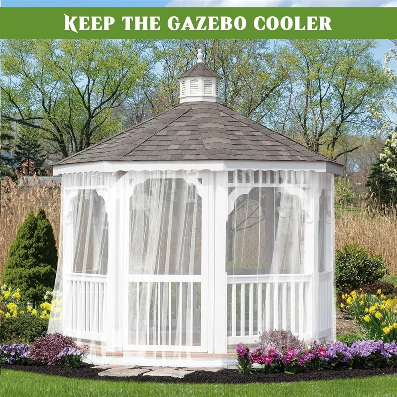 Filet anti-moustiques de jardin extérieur 3 x 6m Barrière à insectes Tente de protection pour légumes - Couverture pour patio / jardin / serre - Blanc