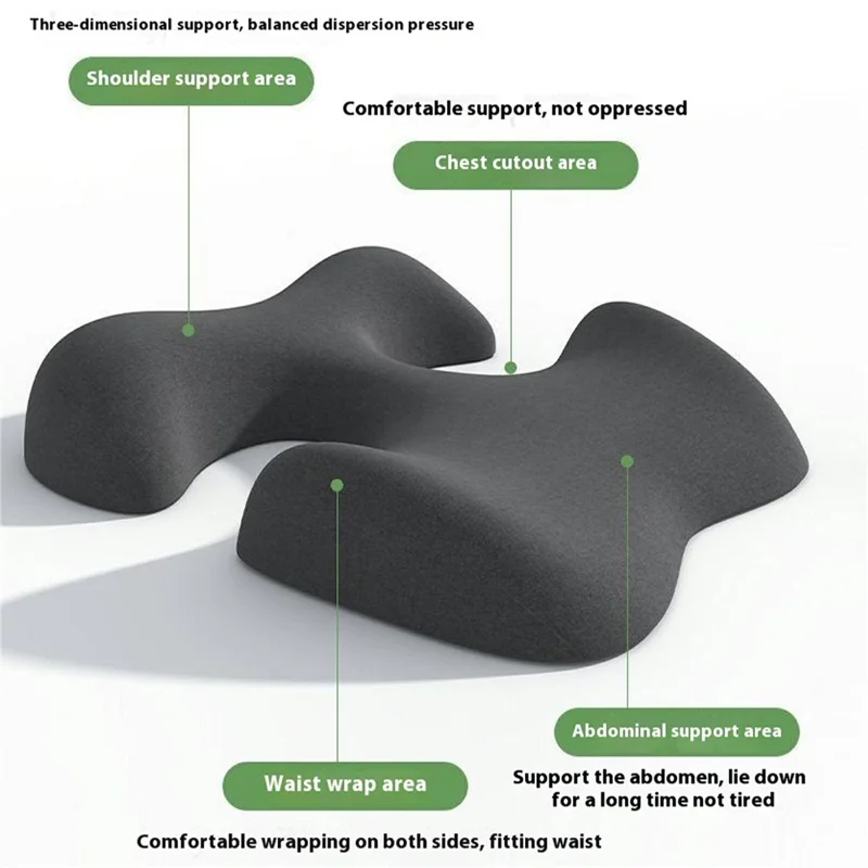 Memory Foam T-Shaped Massage Pillow for Spa Salon Beauty Bed Ergonomic Chest Support Cushion