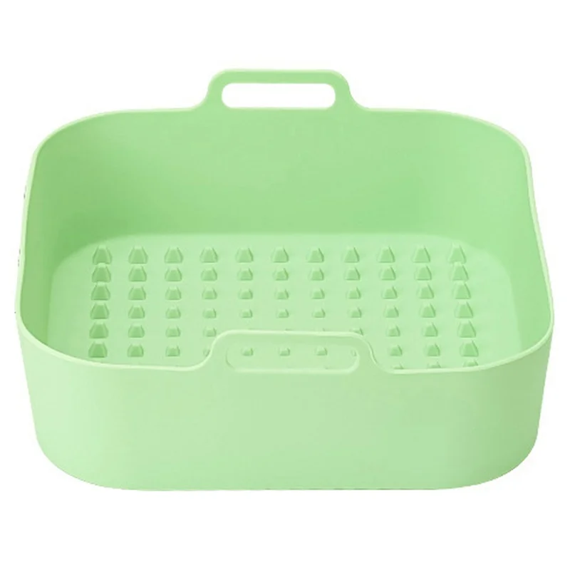 Molde de pastel de silicona plegable para horno de aire de 20 cm, resistente al calor (Sin BPA, Certificado FDA) - Cian