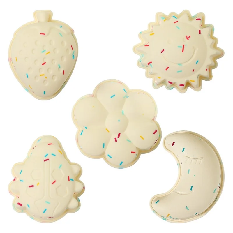 10PCS Moules en silicone pour pâtisserie, Coupe-gâteaux antiadhésifs (Sans BPA, Certifié FDA) - Fraise