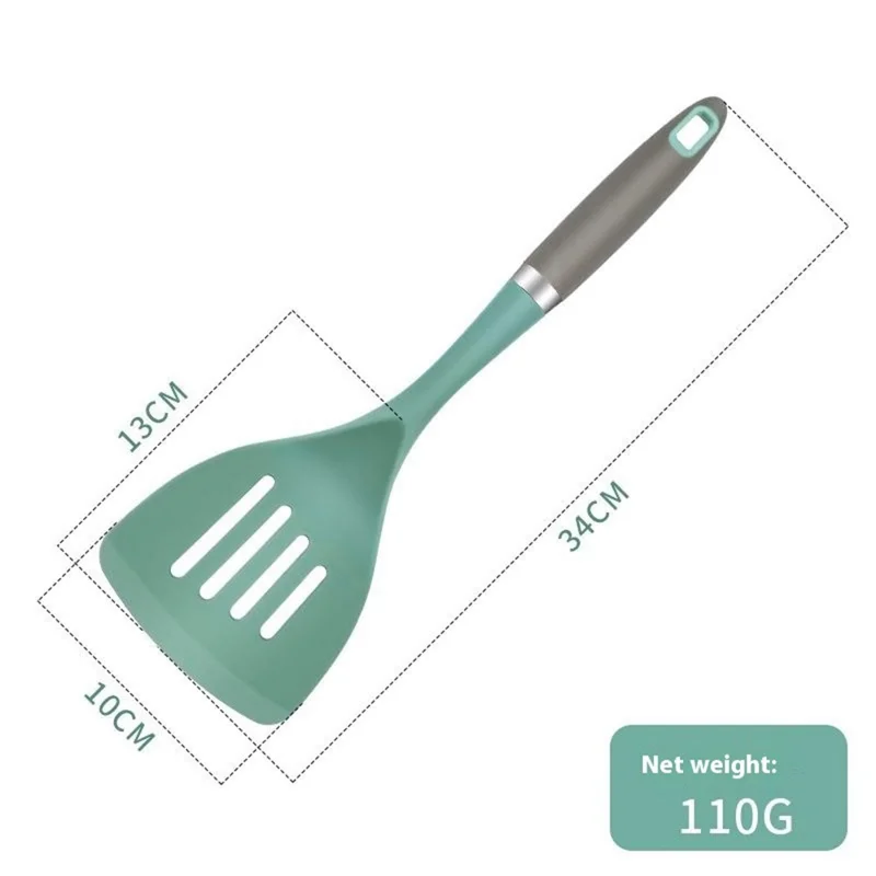 4Pcs / Set Silicone Kitchen Utensils Spatula Ladle Non-Stick Pan Cooking Tools (BPA Free, FDA Certified)