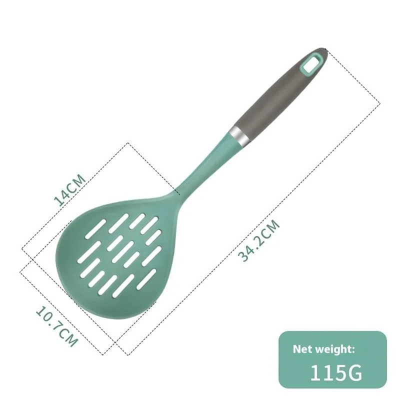 4Pcs / Set Silicone Kitchen Utensils Spatula Ladle Non-Stick Pan Cooking Tools (BPA Free, FDA Certified)