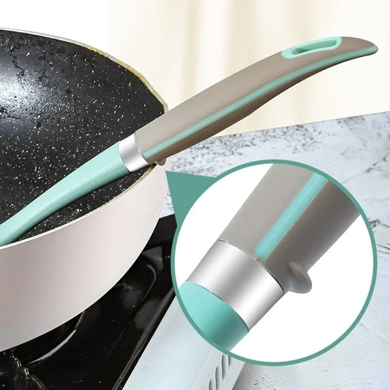 4Pcs / Set Silicone Kitchen Utensils Spatula Ladle Non-Stick Pan Cooking Tools (BPA Free, FDA Certified)