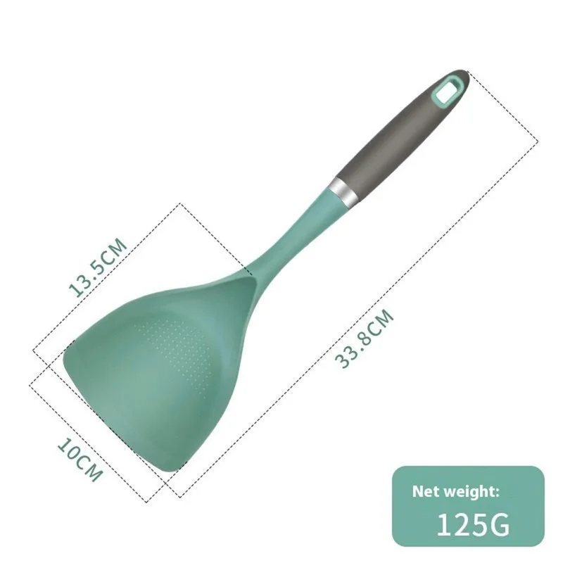 4Pcs / Set Silicone Kitchen Utensils Spatula Ladle Non-Stick Pan Cooking Tools (BPA Free, FDA Certified)