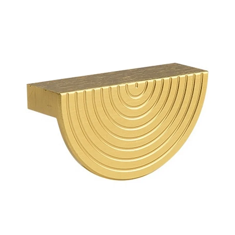 Uchwyt do szuflady TNH3311 półokrągły rozmiar S miedziany uchwyt aluminiowy do szafy i szuflady