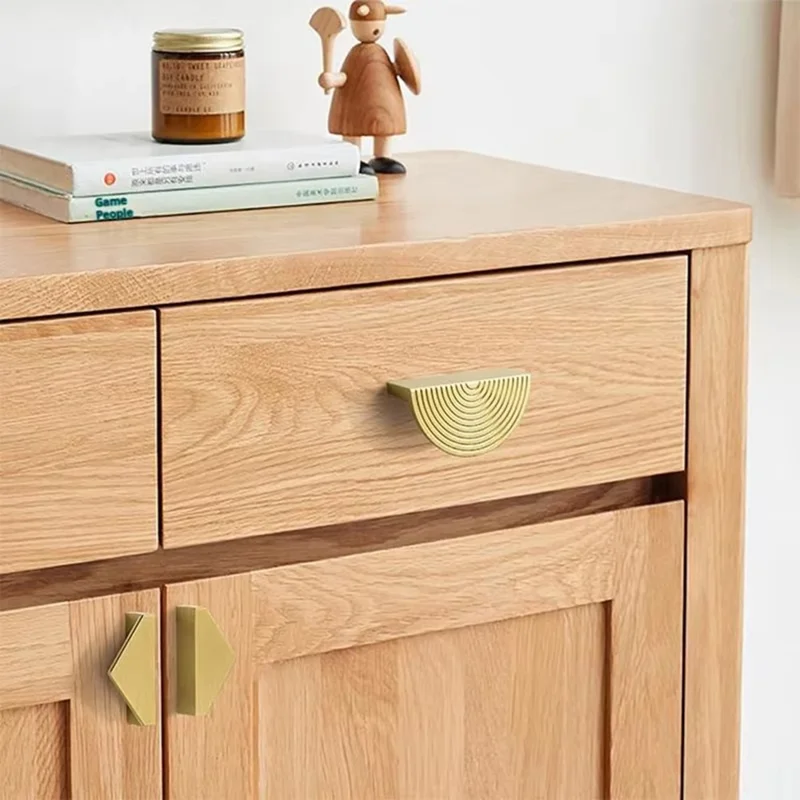 Uchwyt do szuflady TNH3311 półokrągły rozmiar S miedziany uchwyt aluminiowy do szafy i szuflady