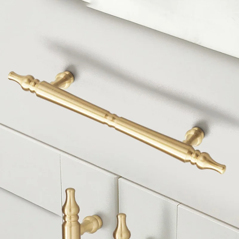 1092-160 Luksusowa mosiężna pokrętła do szafek, uchwyty do mebli, szaf, francuski styl, uchwyt do drzwi