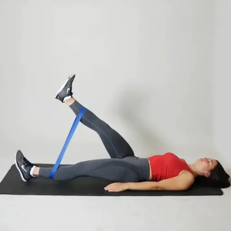 5 Peças de Bandas Elásticas de Látex Natural para Mulheres - Bandas de Resistência para Agachamento, Yoga, Fitness e Treino de Força - com Bolsa de Armazenamento Vermelha