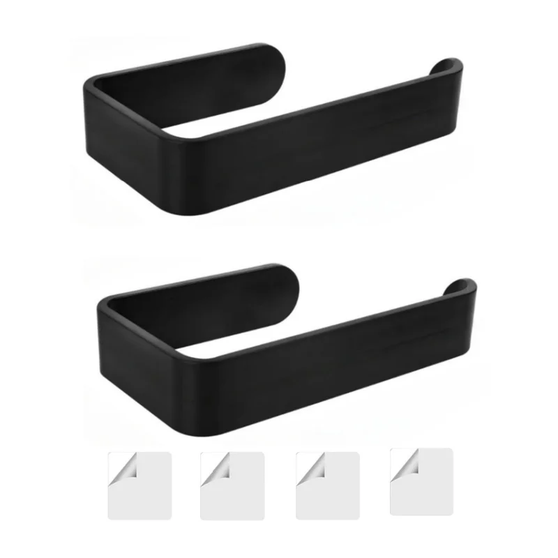 170-2 2 Supports de Rideaux en Acrylique Sans Perçage, Support Adhésif Mural pour Embrasse de Rideau