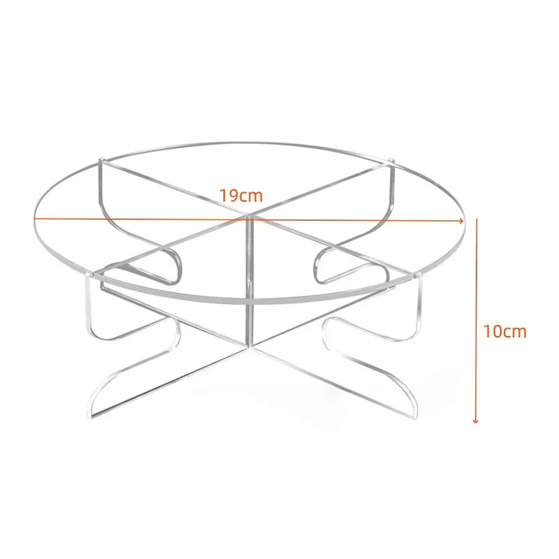 Suporte Expositor YX172 para Dispensador de Bebidas em Acrílico Prateleira de Armazenamento para Cupcakes com Diâmetro de Até 19 cm