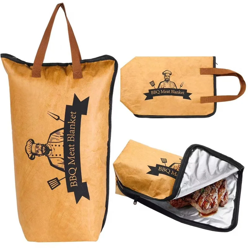 Bolsa Isotérmica de 21 Pulgadas para Barbacoa y Picnic - Bolsa de Almacenamiento de Carne Impermeable con Papel de Aluminio (Sin BPA, Sin FDA)