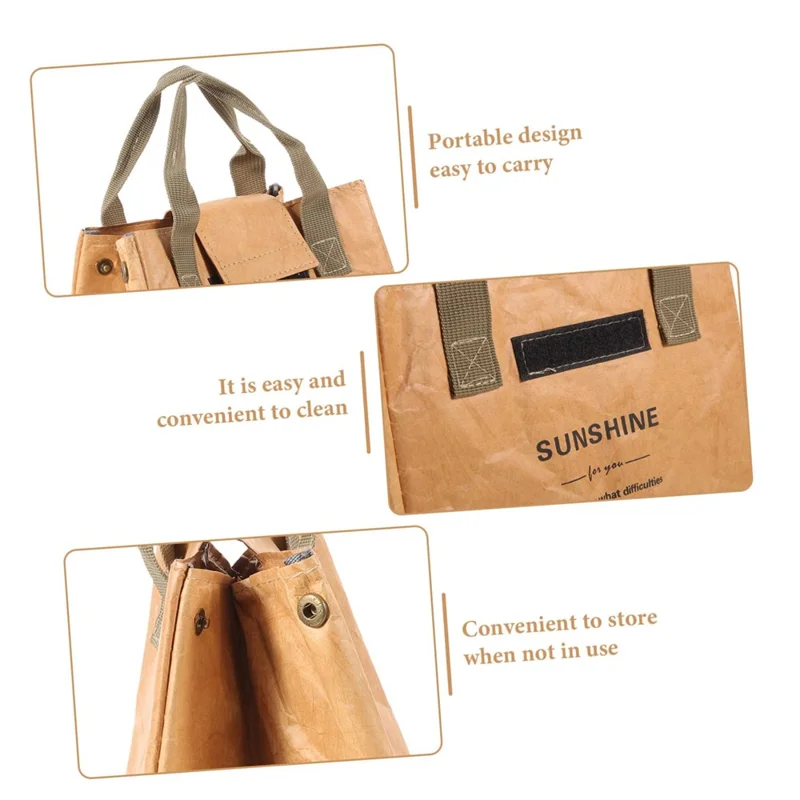 Bolsa Térmica Grande Capacidade para Almoço - Trabalho Escola Marmita Térmica Transportadora - Marrom