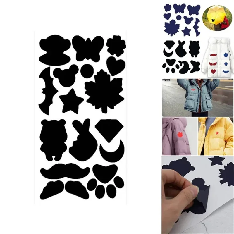 Self-Adhesive Repair Patches Down Jackets Raincoats Tents No Cut Waterproof Tear Resistant Fabric Patch - Grey