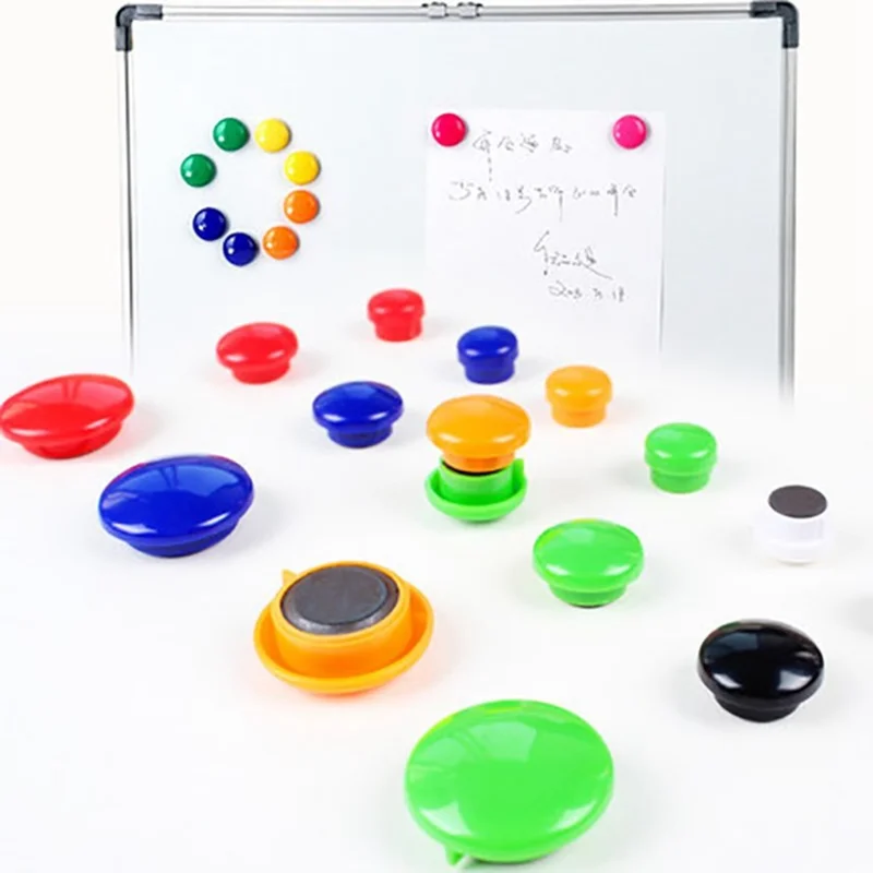 24Pcs 30mm Colorful Round Magnets Whiteboard Strong Magnetic Buttons for Office Home DIY