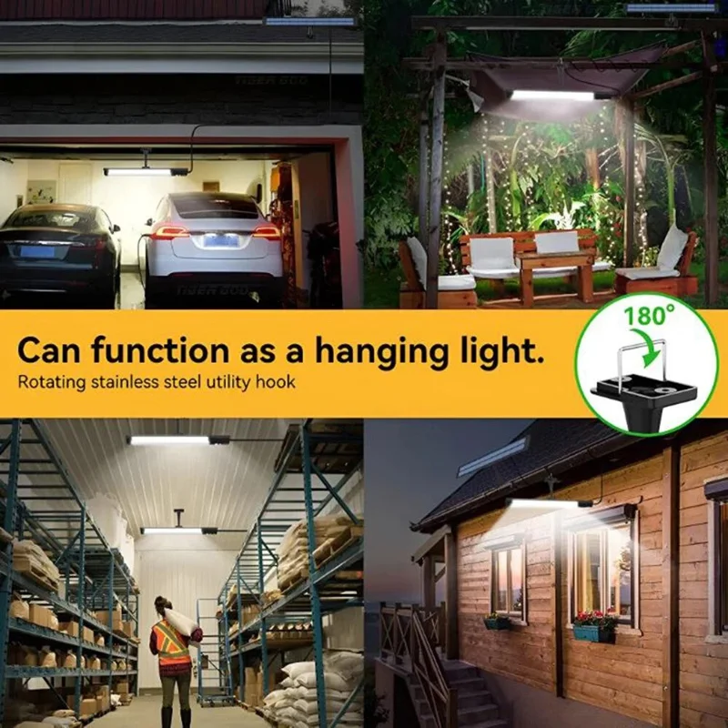 2 Peças Luminária de Parede Externa com Painel Solar IP65 à Prova d'Água com Sensor de Movimento para Jardim, Paisagem e Quintal