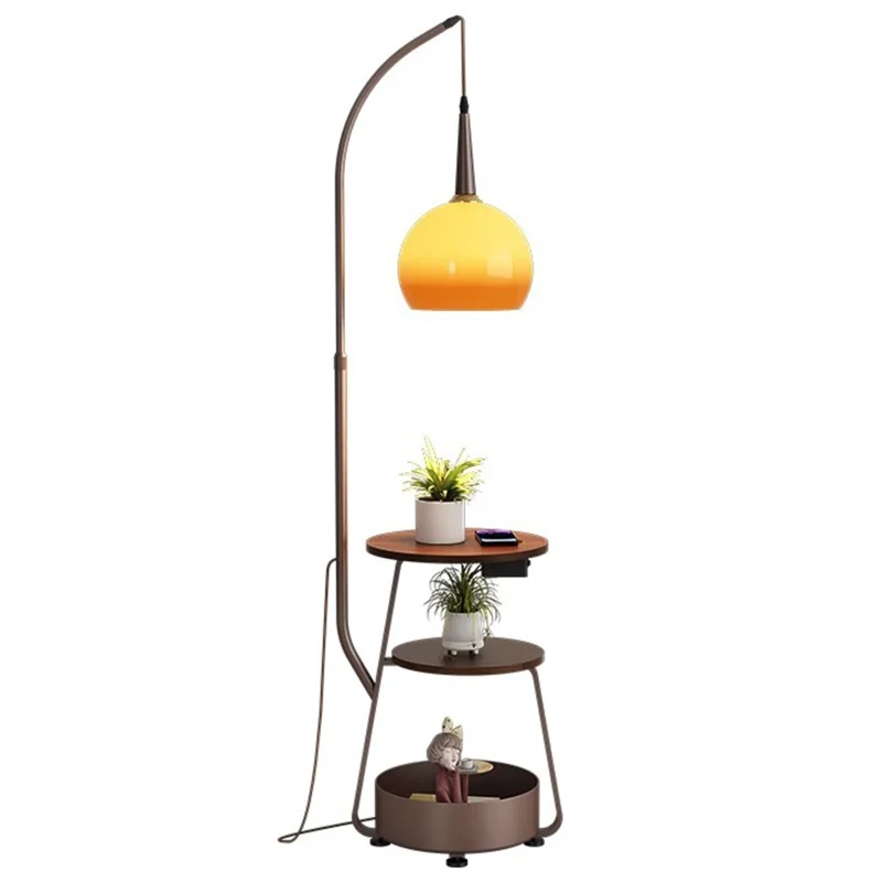 Moderne Stehlampe mit Ablage Nachttisch für Wohnzimmer Sofa Seitliche Augenfreundliche Atmosphärenleuchte